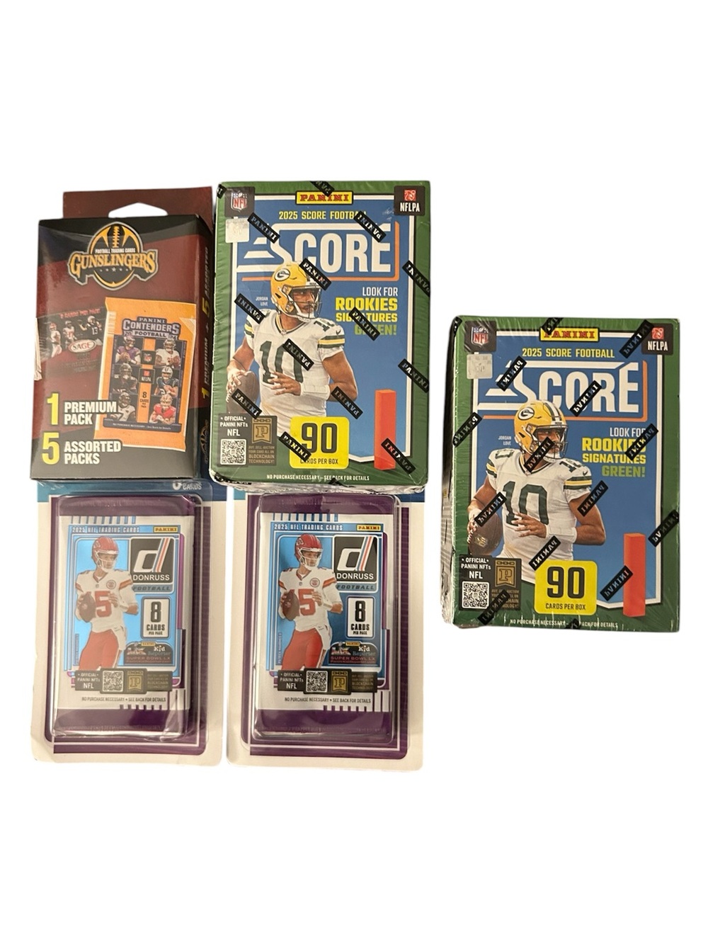 Panini Score 2025 Football Trading cards, Gunslingers, Donross trading cards
